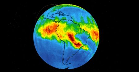 Amazonia. Pożary przyczyniają się do globalnego ocieplenia. NASA opracowuje mapy
