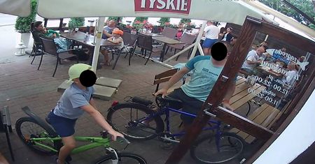 Uciekł bez płacenia rachunku. Wszystkiemu przyglądał się syn