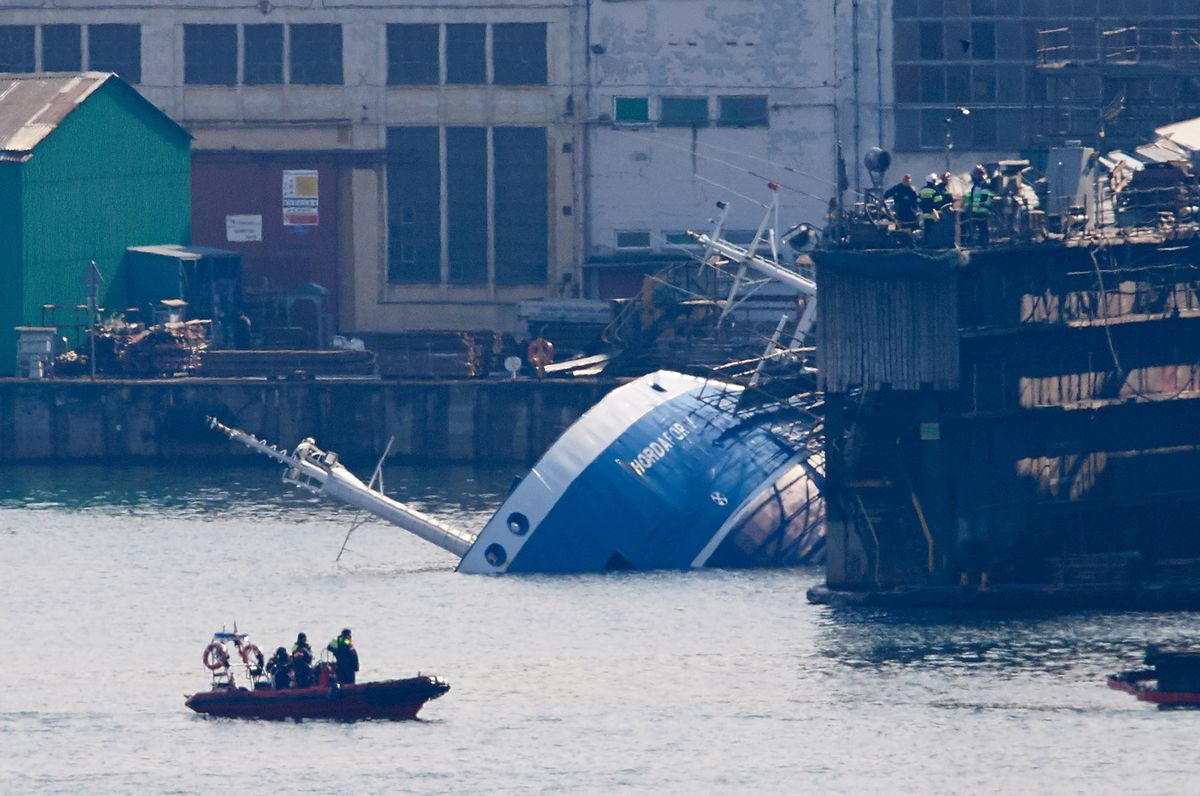 Akcja ratunkowa w Gdyni. Tonął statek