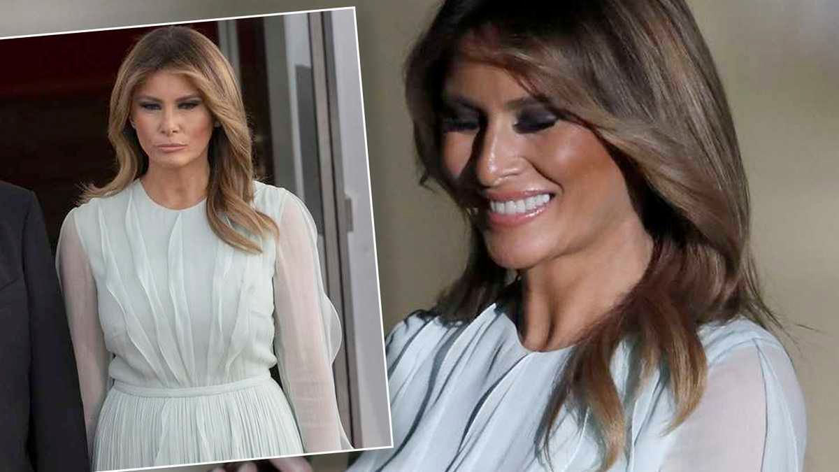 Klasa! Melania Trump oczarowała kreacją na uroczystej kolacji. W tak pięknej sukni jeszcze jej nie widzieliście