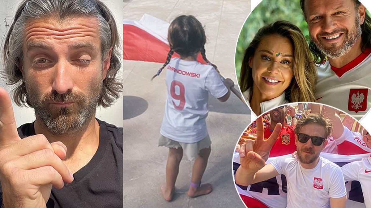 Euro 2020: Polska - Hiszpania. Tak gwiazdy wspierają biało-czerwonych: Anna Lewandowska, Maciej Dowbor, Antek Królikowski, Małgorzata Rozenek