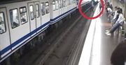 Metro ujawniło szokujące nagranie. Kobieta weszła prosto pod pociąg