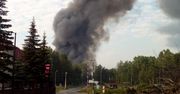 Kłęby czarnego dymu nad Trzebinią. Płonie składowisko opon