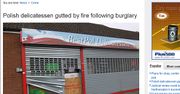 Okradli, podpalili; Polacy i sąsiedzi w szoku
