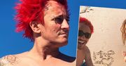 Michał Wiśniewski z Polą na plaży. On w krótkich spodenkach, ona w bikini. Złożył jej odważną obietnicę na forum