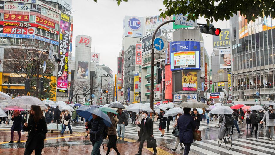 Ranek na ulicach Tokio