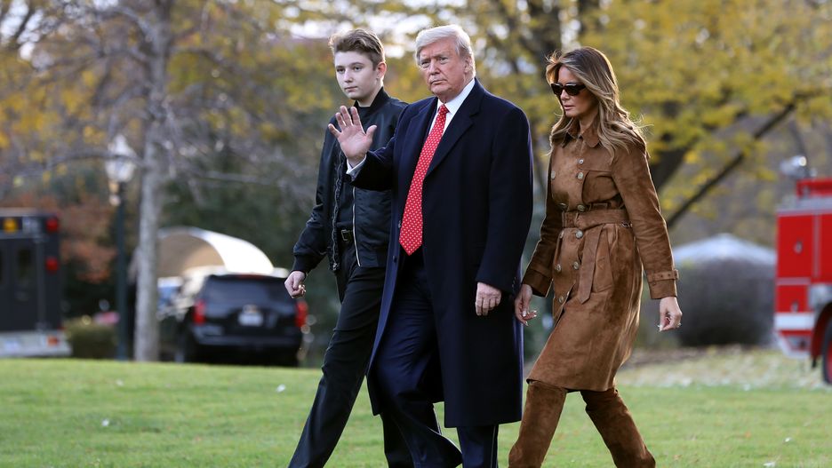 Donald Trump, Melania Trump i ich syn, Barron Trump