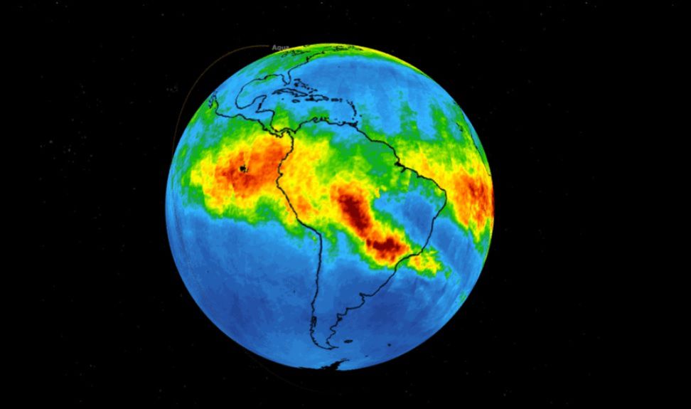 NASA opracowała mapę rozprzestrzeniania się tlenku węgla w atmosferze