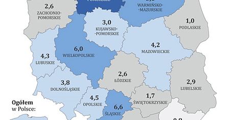 Podkarpacie szczepi się częściej niż Pomorze. "Tradycja wpływa pozytywnie"