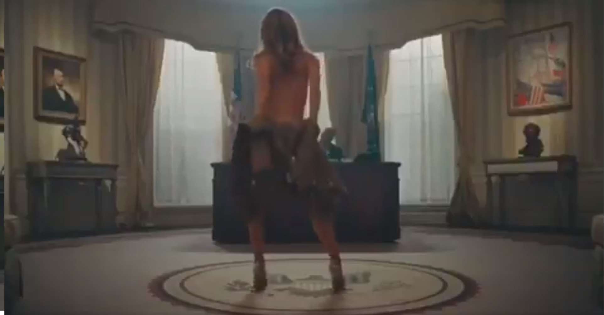 Sobowtór Melanii Trump w teledysku