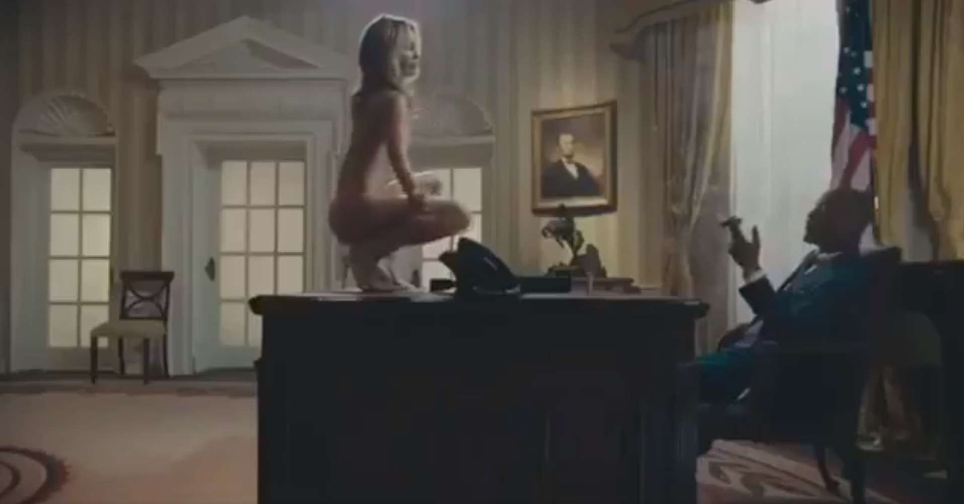 Sobowtór Melanii Trump w teledysku
