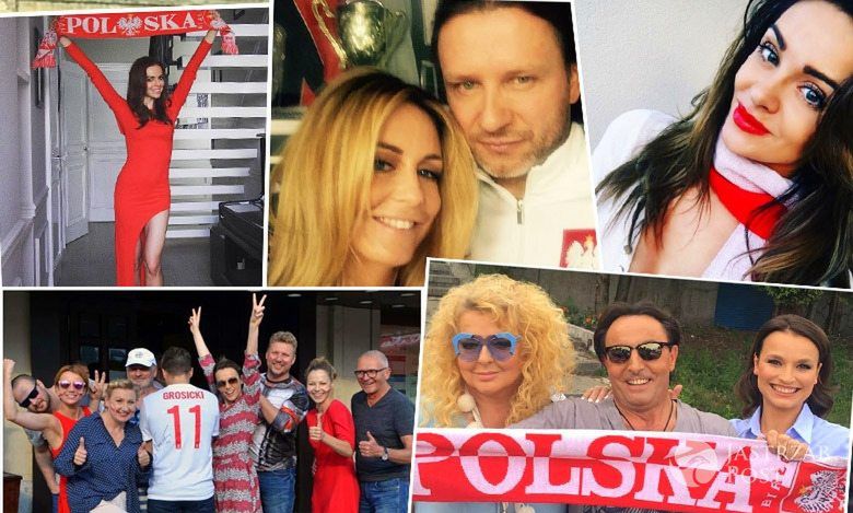 EURO 2016: Tak gwiazdy dopingują Polaków w meczu z Niemcami! [DUUUŻO ZDJĘĆ]