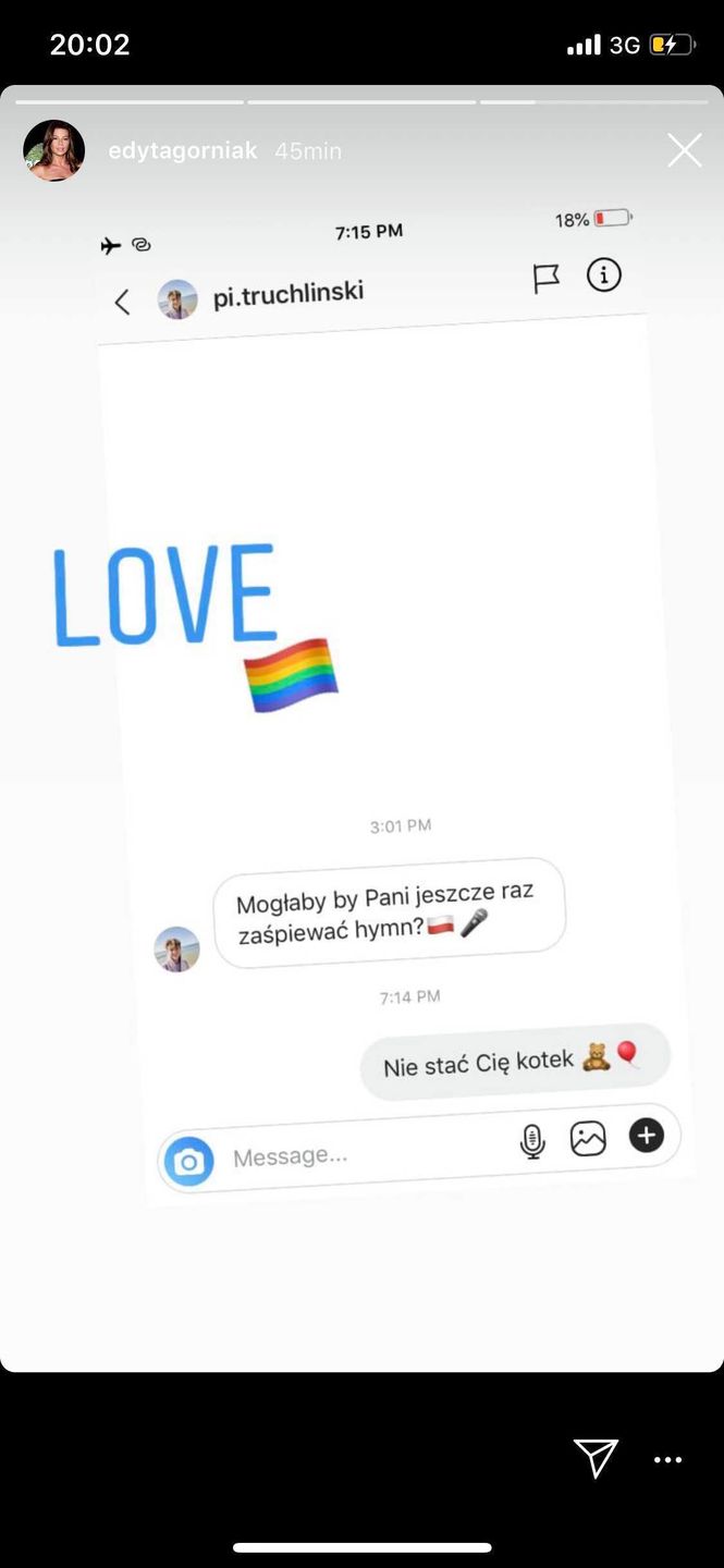 Edyta Górniak odpowiada na prośbę fana w sprawie zaśpiewania hymnu