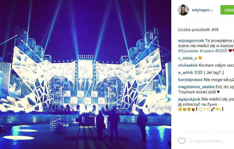 Edyta Górniak zachwycona sceną w Krakowie