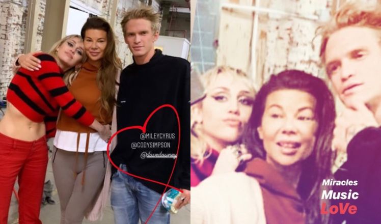 Edyta Górniak SPOTKAŁA Miley Cyrus i Cody'ego Simpsona. Fani podpuszczają: "A może jakiś DUET?" (FOTO)