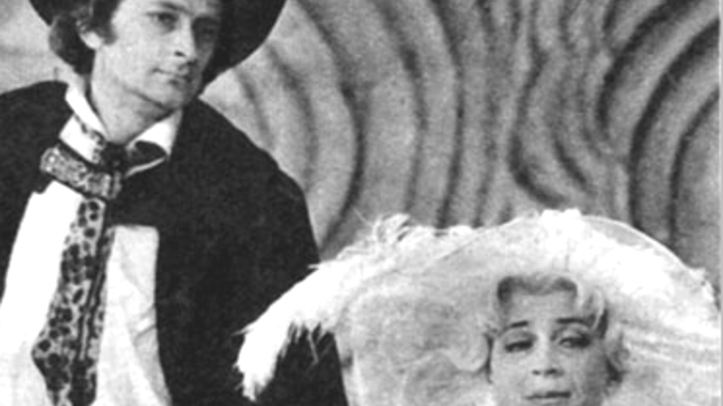 Antoni Pszoniak i Halina Mikołajska w spektaklu "W małym dworku" (1970)
