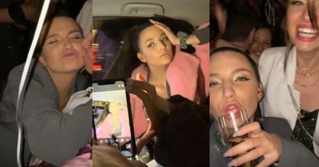 Światowy sylwester Julii Wieniawy w Nowym Jorku: impreza na Manhattanie, weneckie maski i sesja w taksówce (FOTO)