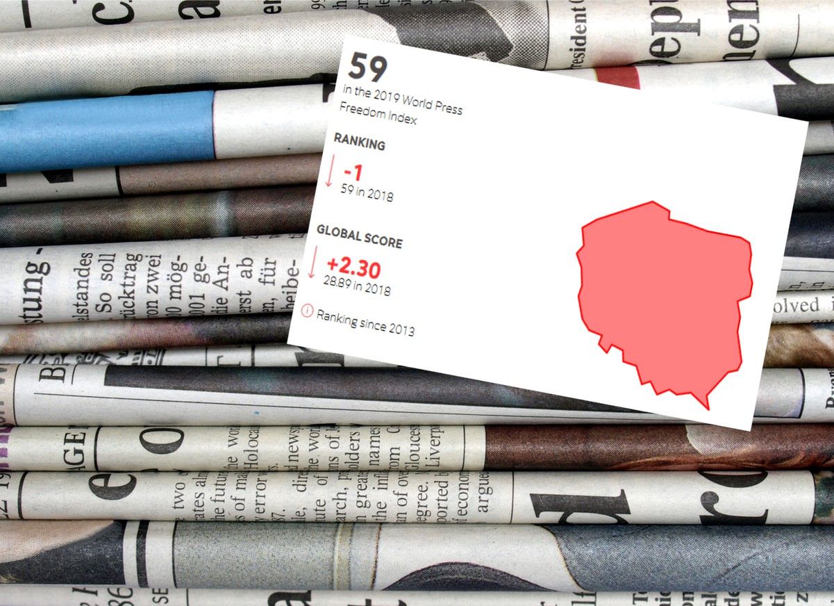 Tak źle nie było od dekady. Polska spada w rankingu wolności mediów 