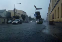 Burze nad Wielkopolską. Podtopione ulice i interwencje straży pożarnej