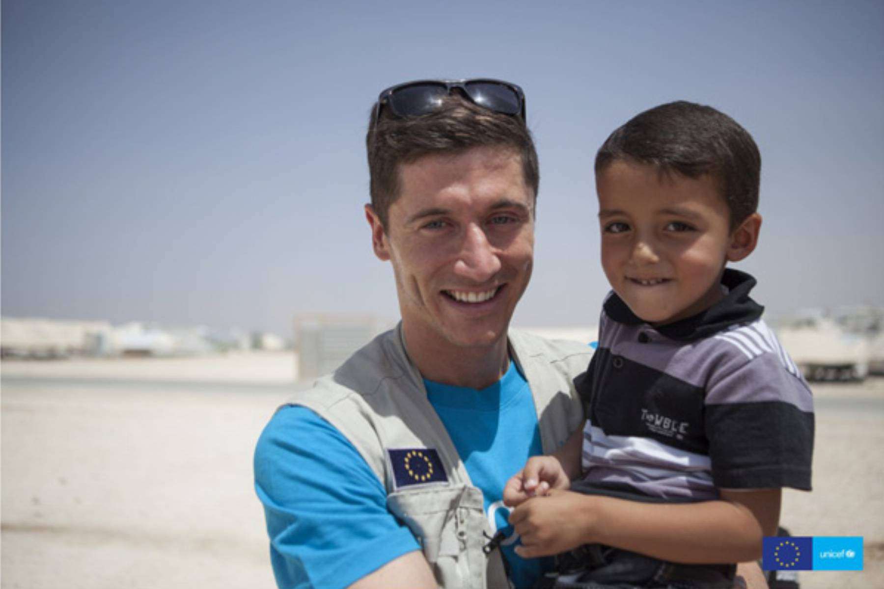 Robert Lewandowski wspiera UNICEF