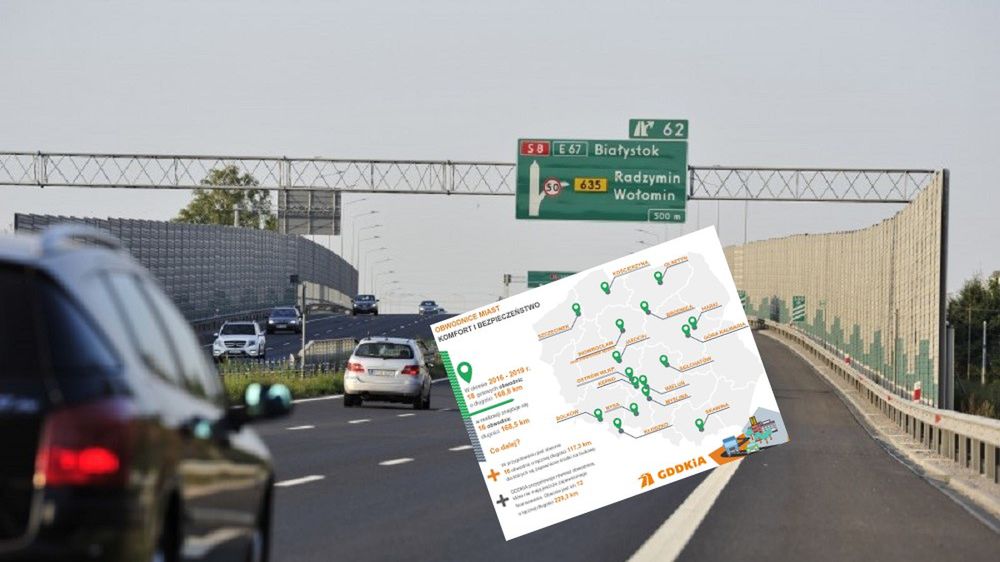 Prawie 170 km obwodnic oddano kierowcom w latach 2016-2019.