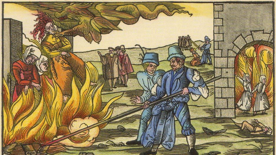 Spalenie wiedźm na stosie w Derenburgu, 1555 r.