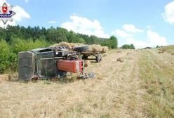 13-latek przygnieciony przez ciągnik. Kierował nim dziadek, mimo że miał zakaz sądowy