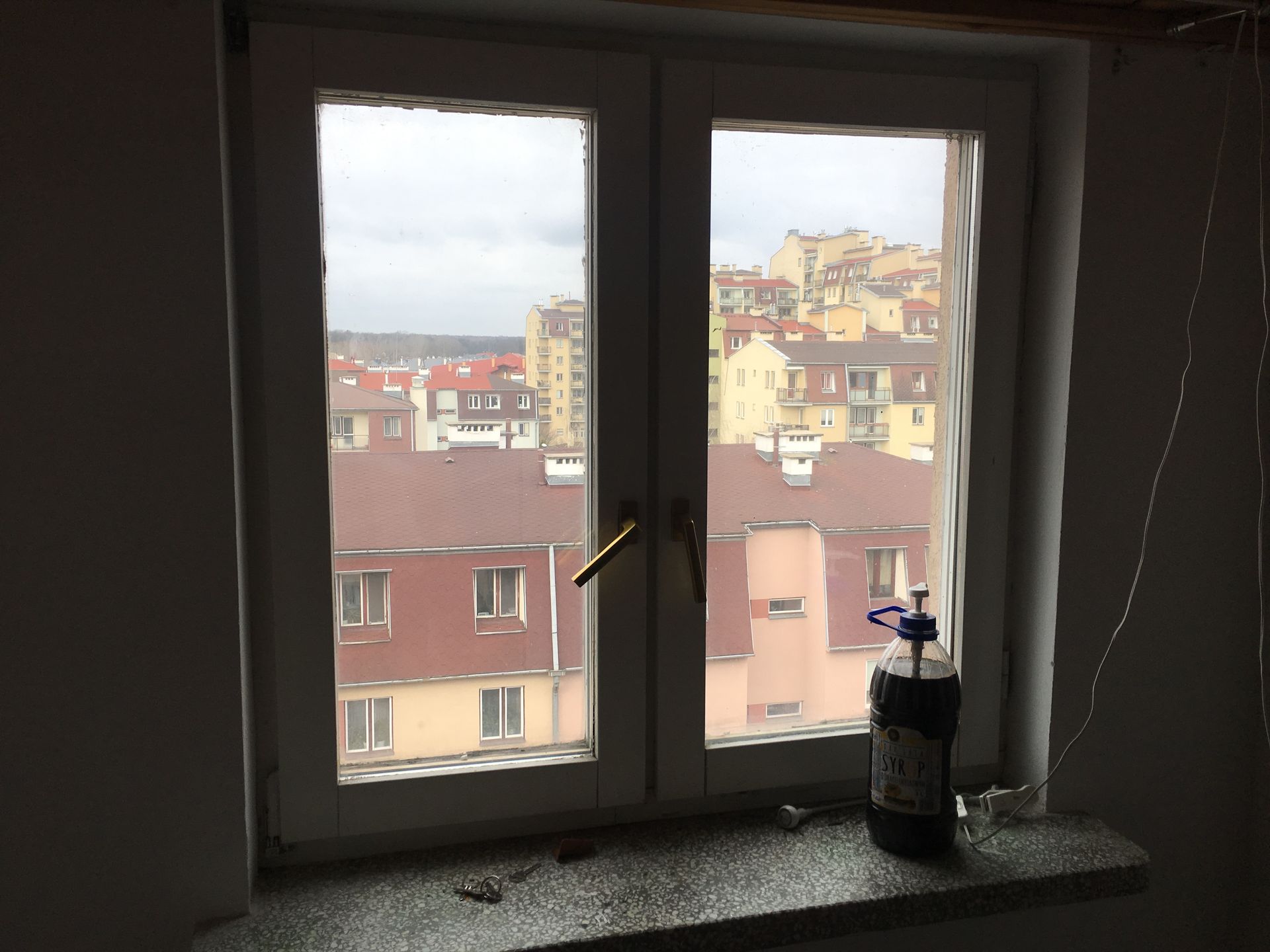 Widok z okna mikro-apartamentu 