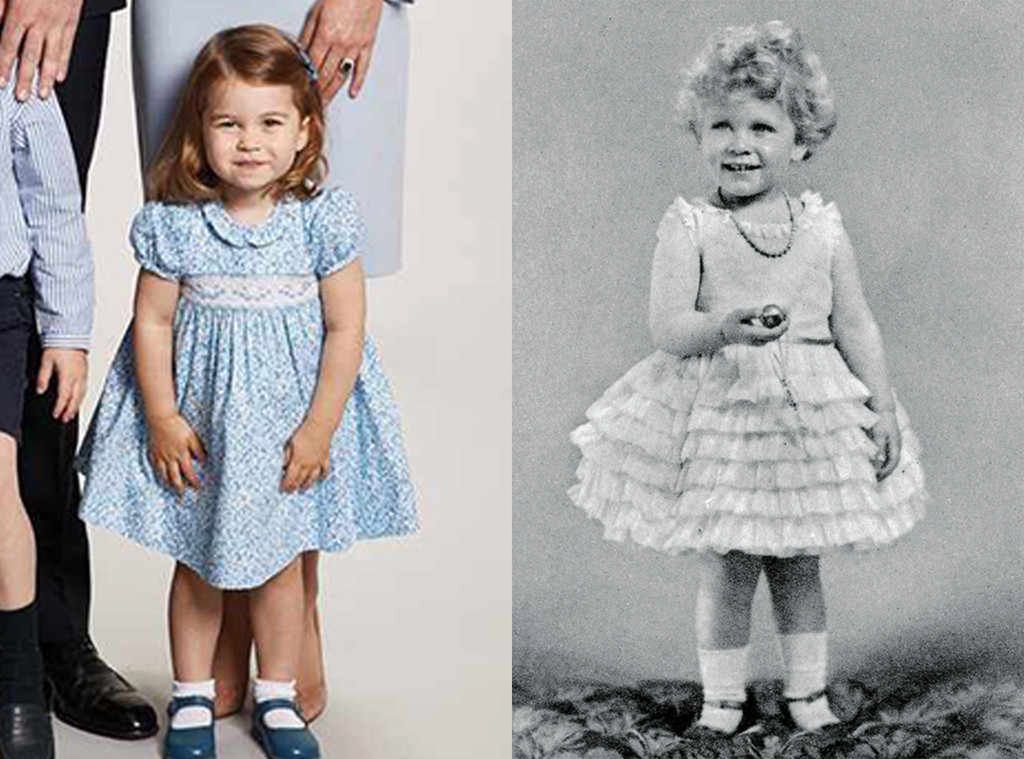 Księżniczka Charlotte i królowa Elżbieta II
