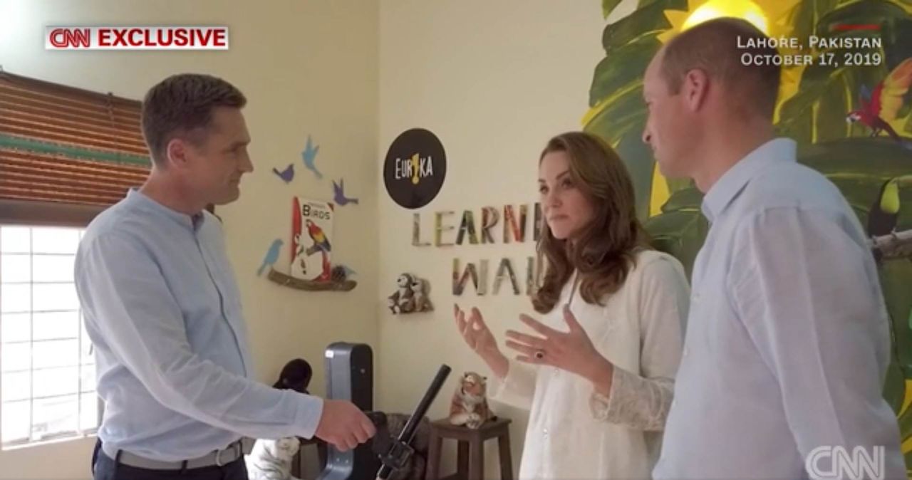Księżna Kate i książę William w Pakistanie. Wywiad dla CNN, screen CNN