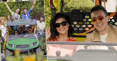 Gwiazdy na planie nowego spotu "Pnś". Kasia Cichopek i Maciej Kurzajewski cały czas byli blisko siebie