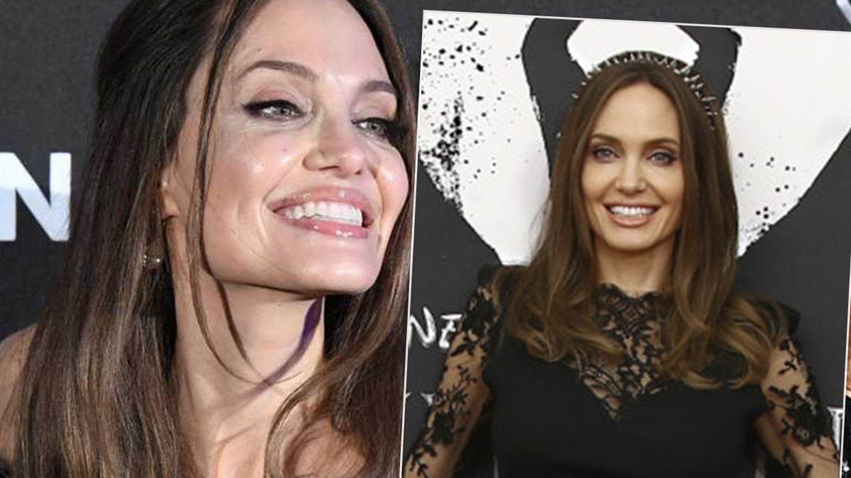 Angelina Jolie w czarnej stylizacji w Londynie
