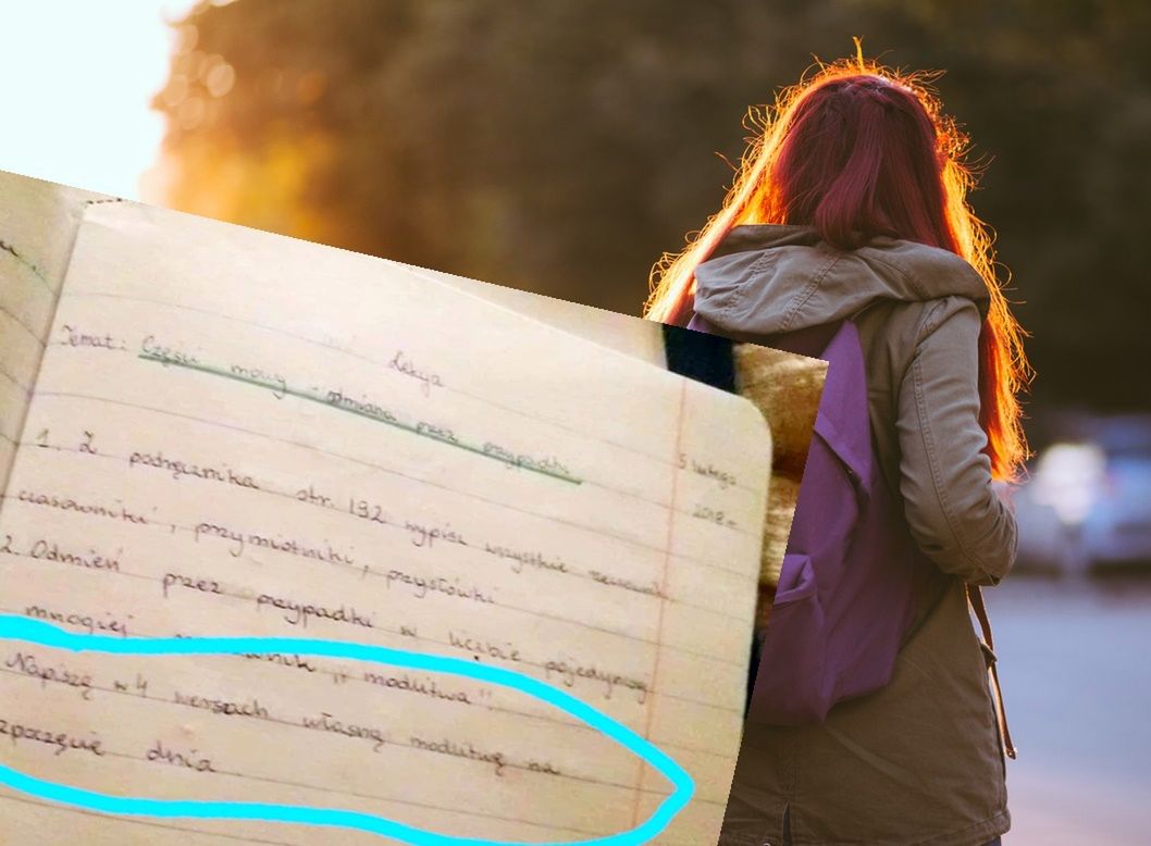 Zuzanna nie bez powodu pokazała zadanie domowe córki.