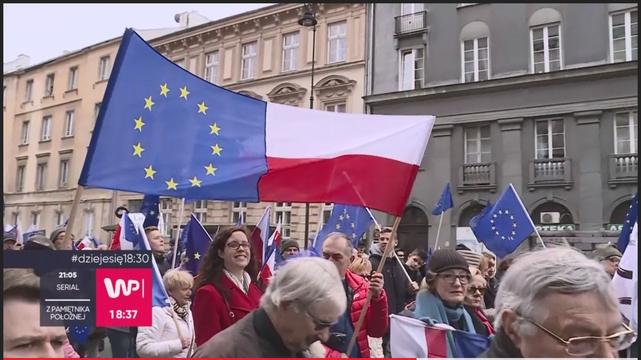Marsz "Kocham Cię Europo" w Warszawie