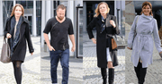 Anna Dereszowska, Paweł Małaszyński, Michał Żebrowski i inni pod studiem Pytania Śniadanie [Paparazzi]