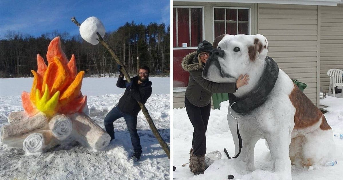 15 fenomenalnych rzeźb ze śniegu. Zimowe dzieła sztuki, które można zrobić z białego puchu!