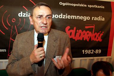 Pierwsze spotkanie działaczy "Radia Solidarność"