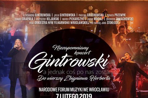 Wyjątkowy koncert w wyjątkowym miejscu: gwiazdy zaśpiewają Gintrowskiego do wierszy Zbigniewa Herberta