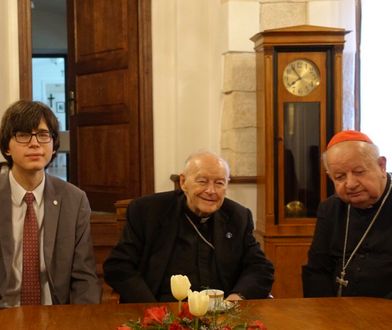 Edmund Janniger na spotkaniu z kard. Stanisławem Dziwiszem. Dowiedzieliśmy się co tam robił