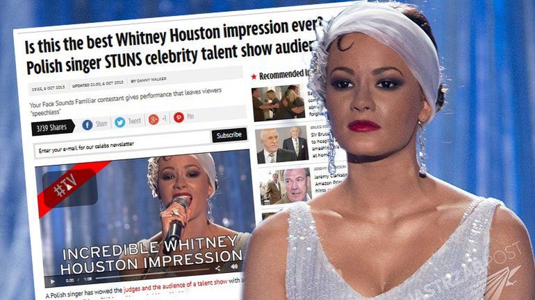 Natalia Szroeder jako Whitney Houston doceniona w Wielkiej Brytanii