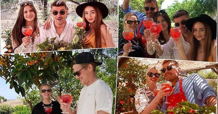 Gwiazdy zbierają pomarańcze na Sycylii i popijają Martini Fiero: Dawid Woliński, Jakob Kosel, Angelika Mucha