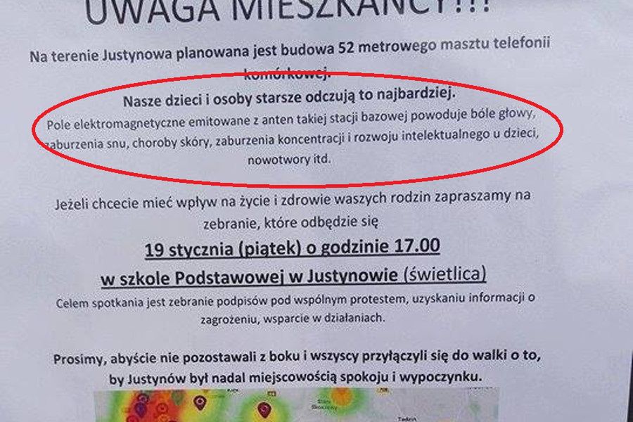 Chcą stawiać maszt telefonii komórkowej. Mieszkańcy: To grozi rakiem