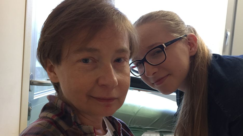 Beata Szczepanik z córką Krysią. Kobieta jest po udarze i przeszczepie serca. Grozi jej eksmisja