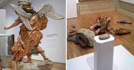 Chciał zrobić sobie selfie. Zniszczył bezcenną rzeźbę