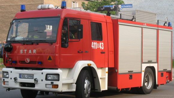 Na miejsce wypadku przyjechała straż pożarna