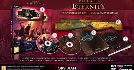 Pudełkową wersję Pillars of Eternity kupimy w limitowanej Edycji Awanturnika