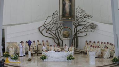 Msza święta w Łagiewnikach