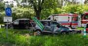 Poważny wypadek koło Margonina. Zderzyły się trzy samochody