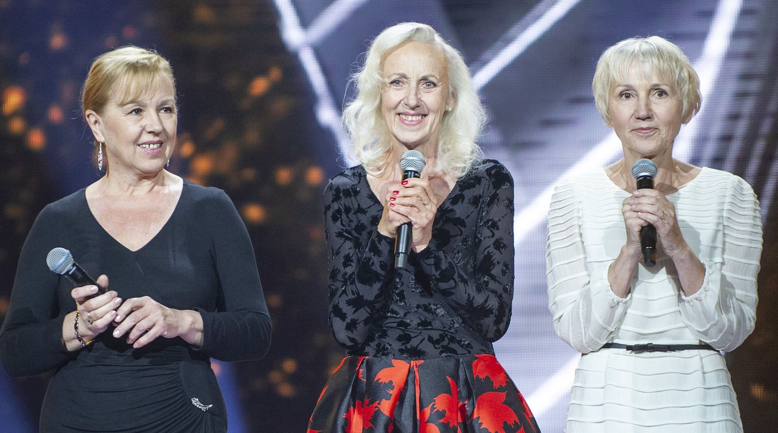 Jolanta, Krystyna i Elżbieta Szydłowskie, zwyciężczynie pierwszej edycji programu "The Voice Senior"