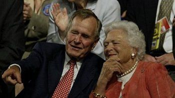 George H.W. Bush i jego żona, Barbara